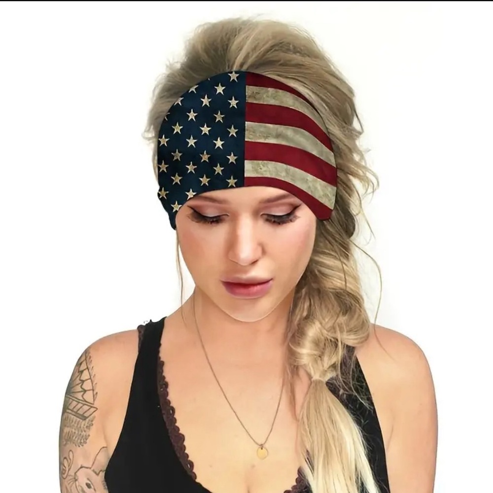 American Flag Bandana Hairband!!!
